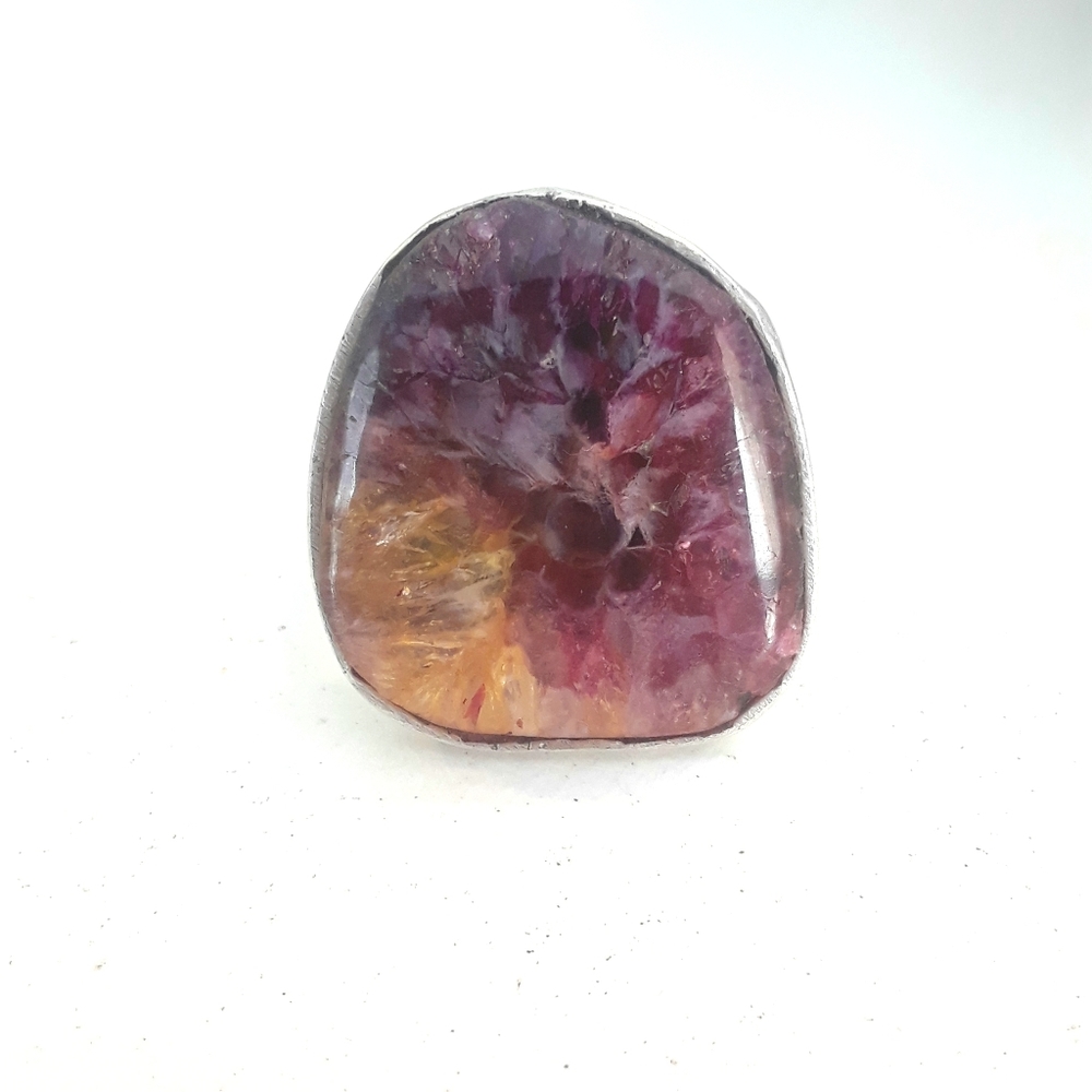 Sterling Solar Quartz Ring